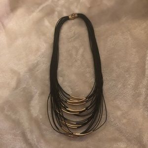 Black & gold necklace